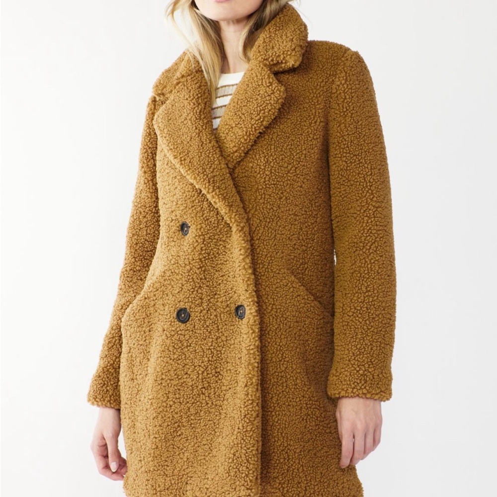 Nine West Camel Teddy Jacket